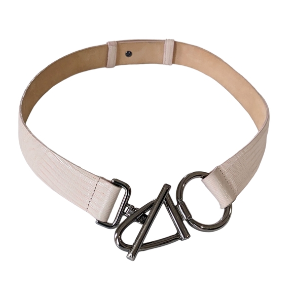 Carlisle Light Pink Leather Belt Size Medium - Picture 1 of 10